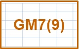 16_GM7(9)_chord_レフティ専用ギターコード